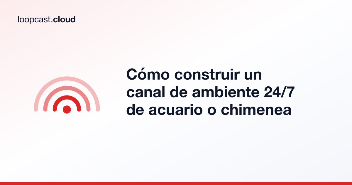 Cómo construir un canal de ambiente 24/7 de acuario o chimenea