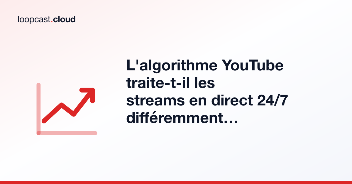 L'algorithme YouTube traite-t-il les streams en direct 24/7 différemment ?