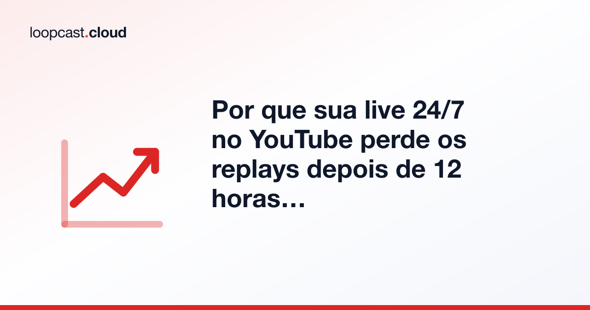 Por que sua live 24/7 no YouTube perde os replays depois de 12 horas (e como guardar cada hora)