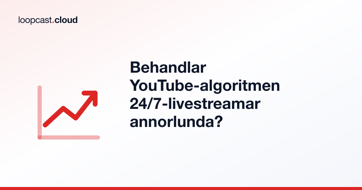 Behandlar YouTube-algoritmen 24/7-livestreamar annorlunda?