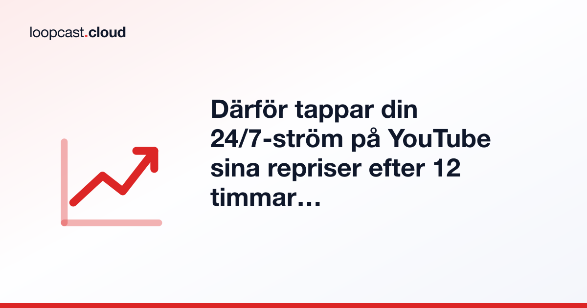 Därför tappar din 24/7-ström på YouTube sina repriser efter 12 timmar (och så behåller du varje timme)
